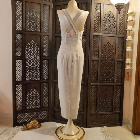 Vintage Pencil dress crossing back straps - Picture 3 of 16